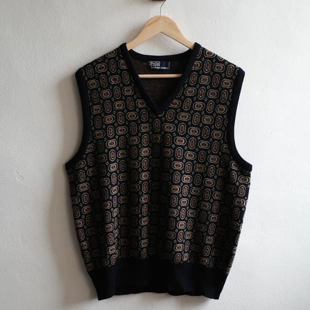 폴로 니트 베스트