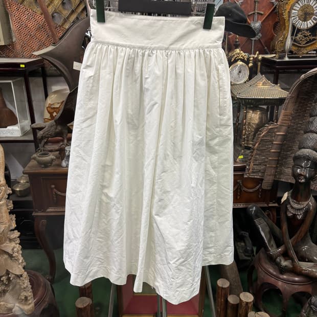 BOONTA 프론트 버튼 롱 스커트