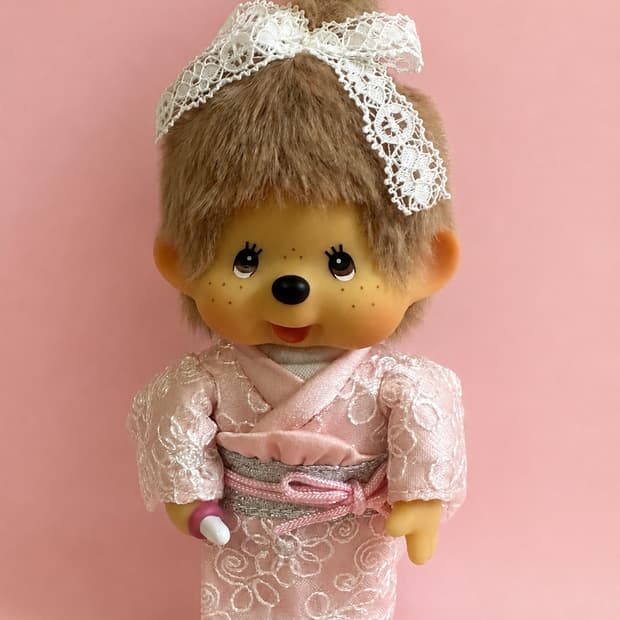 기모노 몬치치 인형 키링