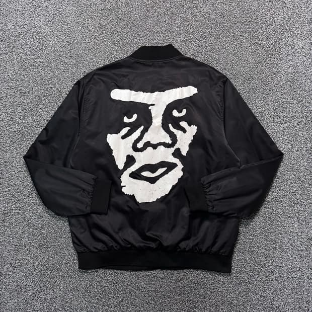 Name : 오베이 후면 빅로고 크리퍼 빈티지크랙 코치자켓 :)