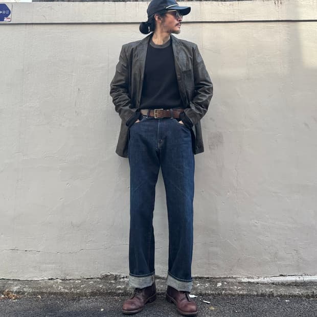 일본 에드윈 505x 셀비지 데님