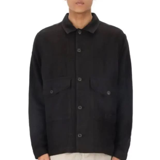 cp 컴퍼니 브로큰 린넨 셔츠 자켓