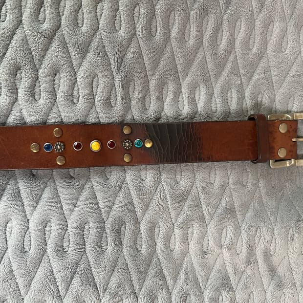 빈티지 레더 벨트