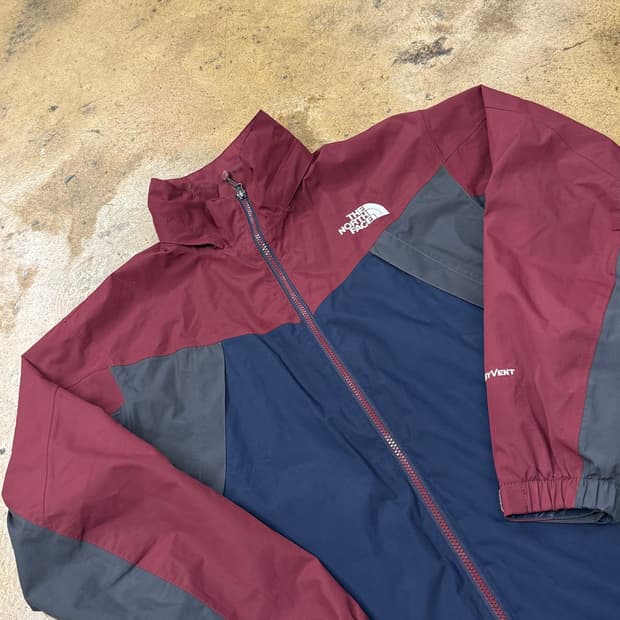 [정품/100] 노스페이스 바람막이 자켓 네이비 버건디 b16