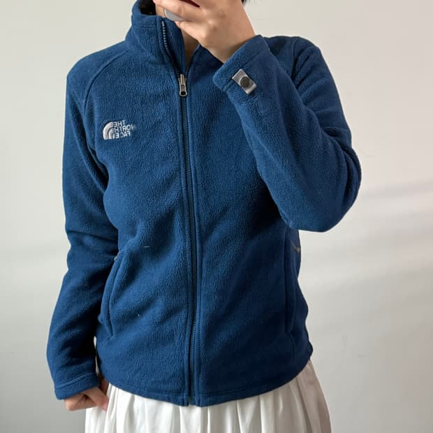 [L] 노스페이스 블루 플리스 집업