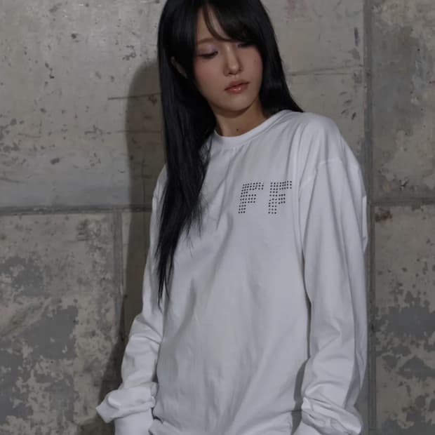 팬시클럽 FF 레터링 롱슬리브 (WHITE)