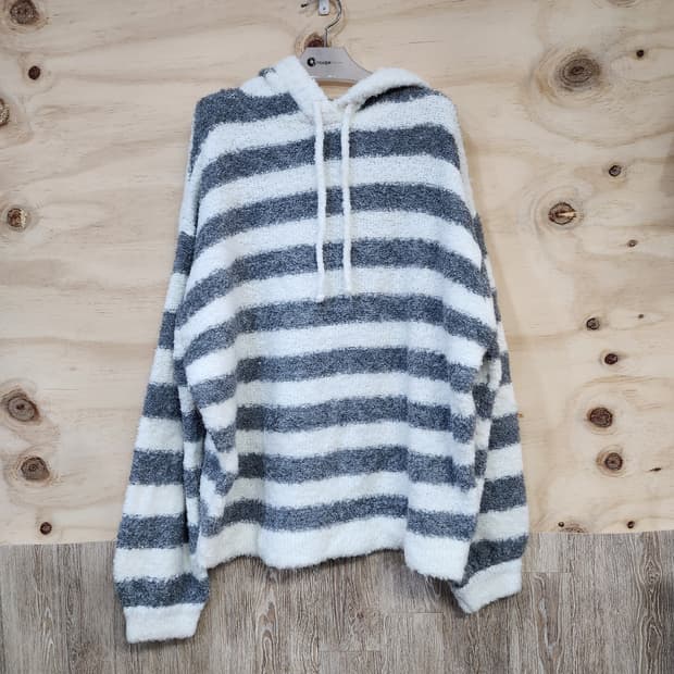 1060) 버킨 VIRKIN 오버핏 스트라이프 니트