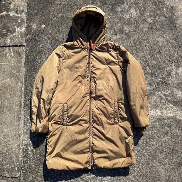 [M~L] Prada Sport 프라다스포츠 후드 롱 패딩 코트