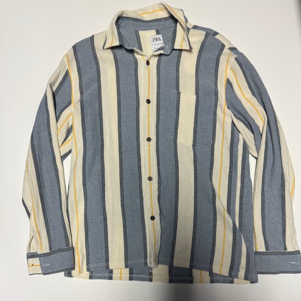 자라 ZARA 웨스턴 스타일 스트라이프 셔츠 L ~ XL
