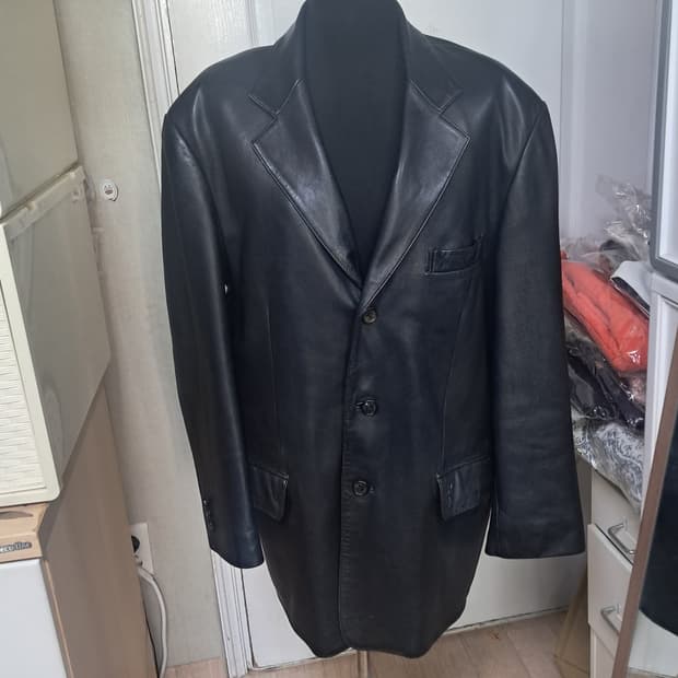 입생로랑 YSL 빈티지 정품 남성 가죽 양가죽 자켓 95