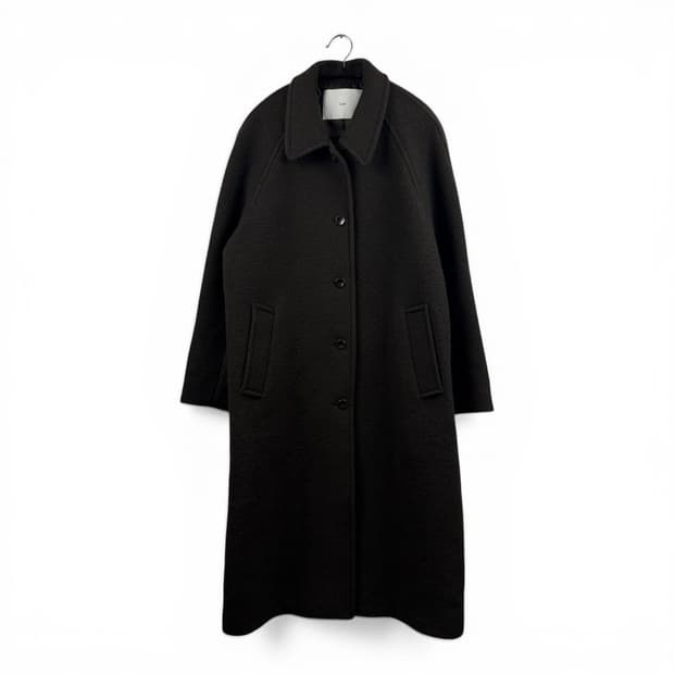 (M) 던스트 부클 울 코트 다크브라운