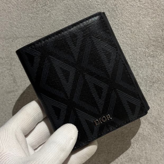 S OS사이즈 디올 CD 다이아 3단 반지갑 블랙