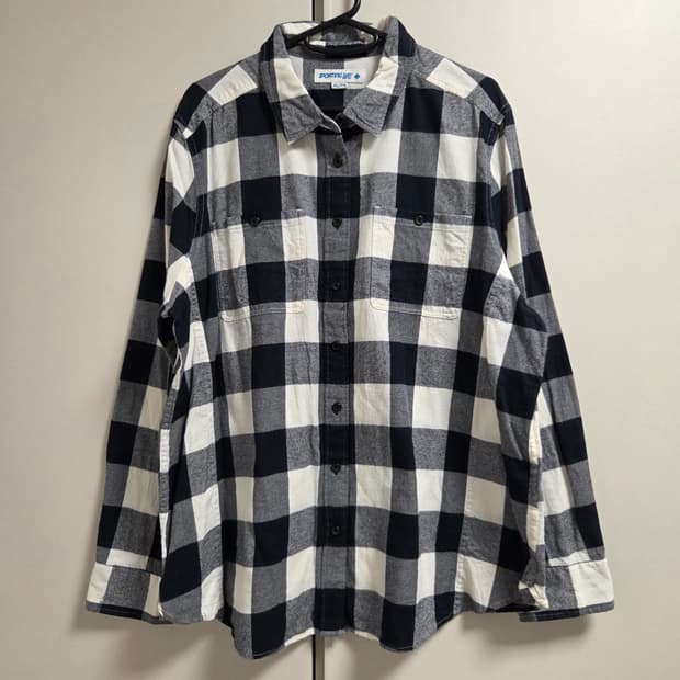 Sporting Life 플란넬 체크 셔츠 L-XL(100-105)