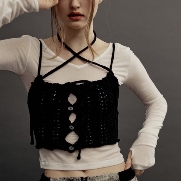 Threetimes Elfen knit top