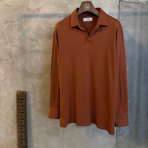 ARMEO.D 오픈칼라넥 셔츠 100