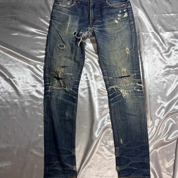 Nudie Jeans damage grunge denim pants