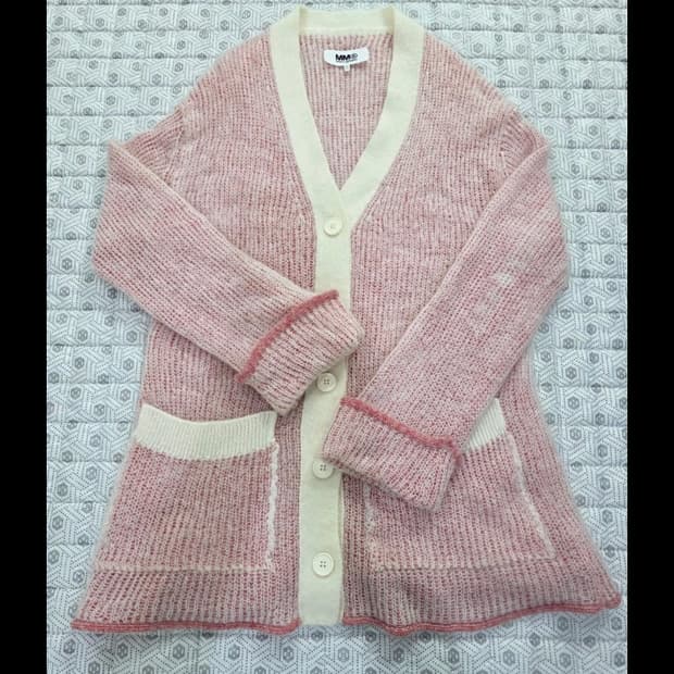 MM6 메종마르지엘라 핑크 가디건 55