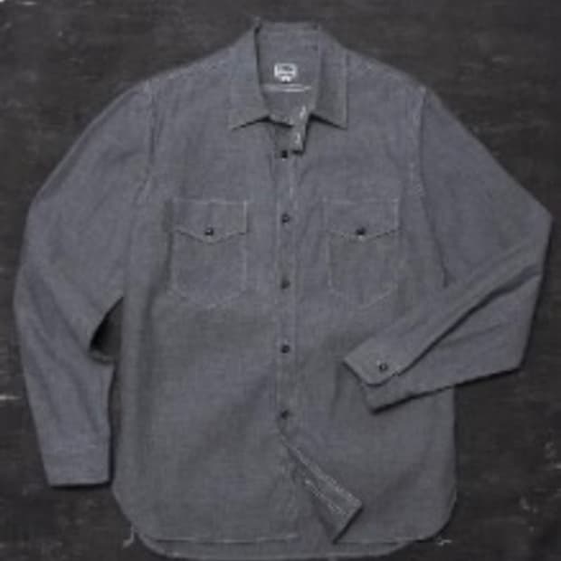 사이클챔프 곤조 샴브레이 셔츠 그레이 L