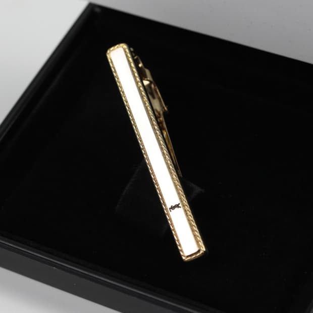 입생로랑 A-등급 5.1cm 남자 명품 넥타이핀 빈티지