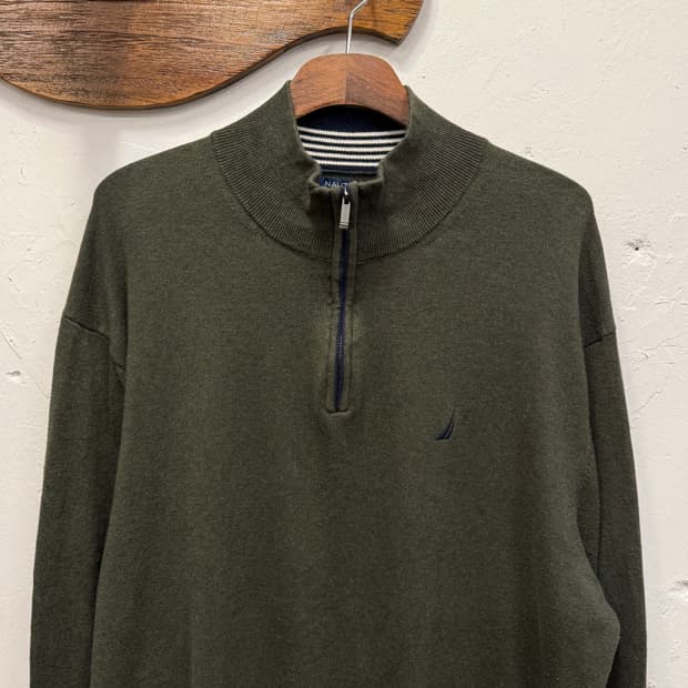 XXL) Nautica NAVTECH Quarter-Zip Mock Ne