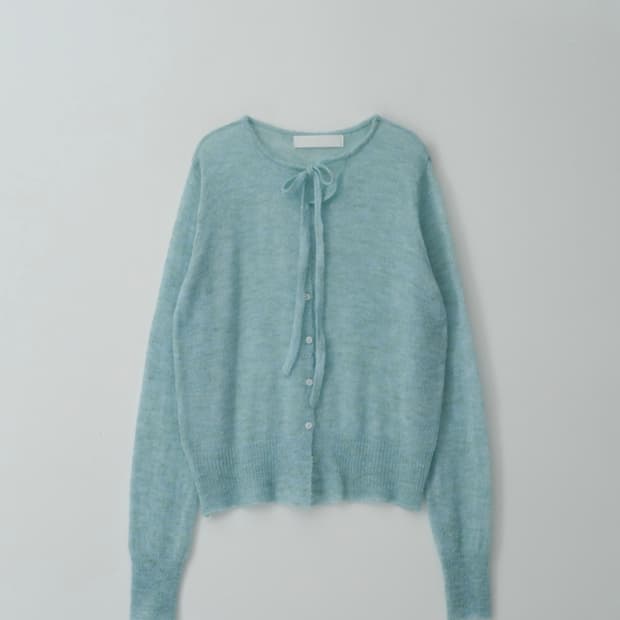 마조네 STRING CARDIGAN_MINT