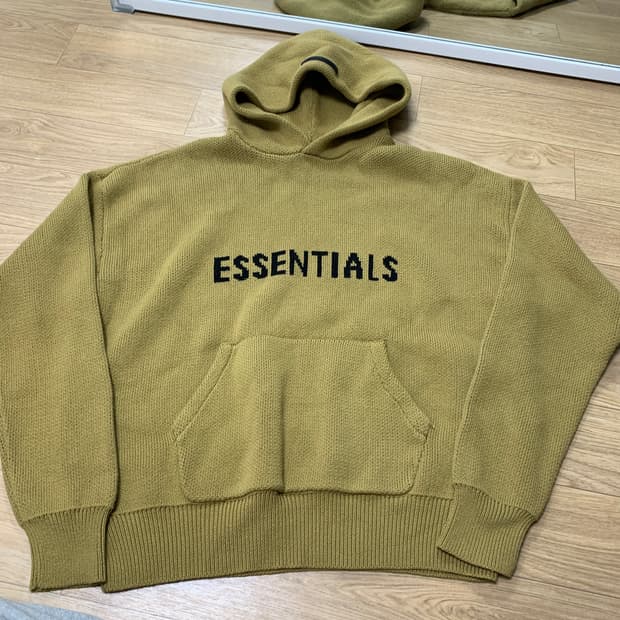 S) Essentials 에센셜 니트 후드