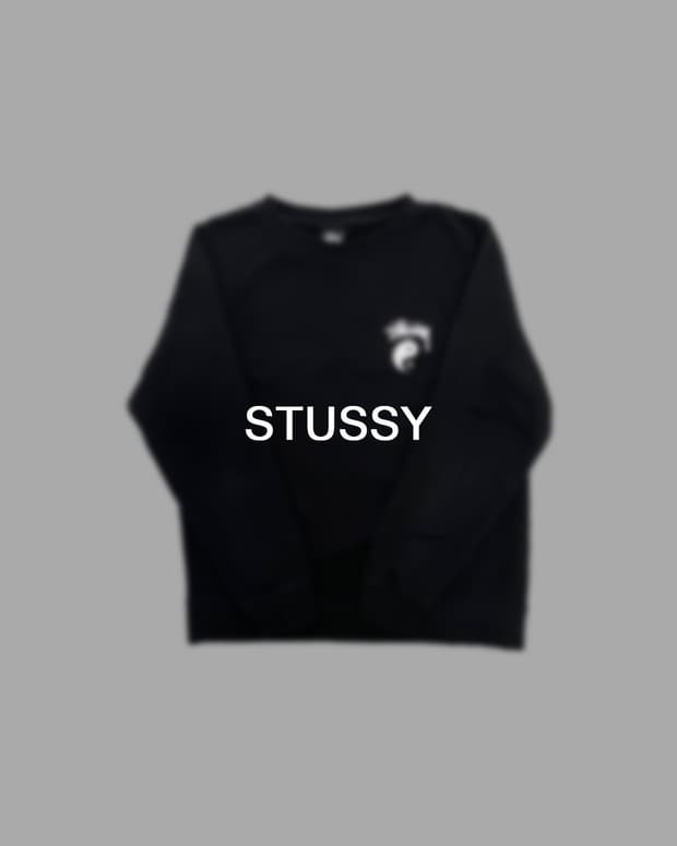 스투시 음양 맨투맨