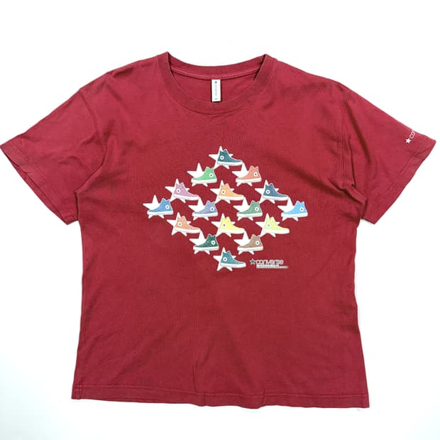 Converse 올스타 멀티컬러 그래픽 반팔 티셔츠