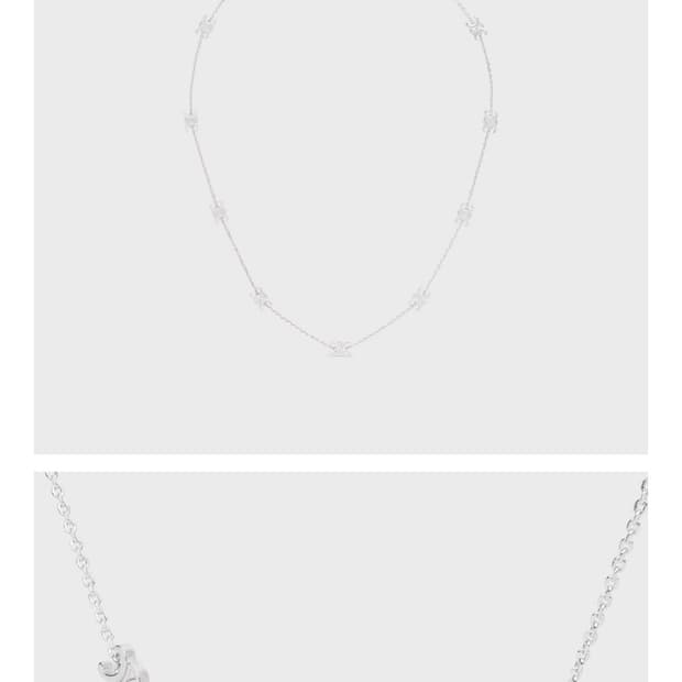 셀린느 실버 미니 프리옹프 목걸이