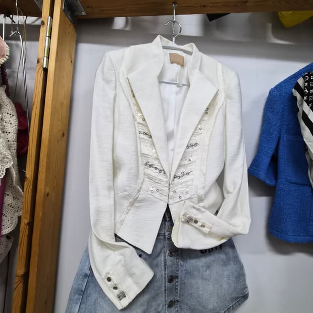 미샤 보석단추 자켓