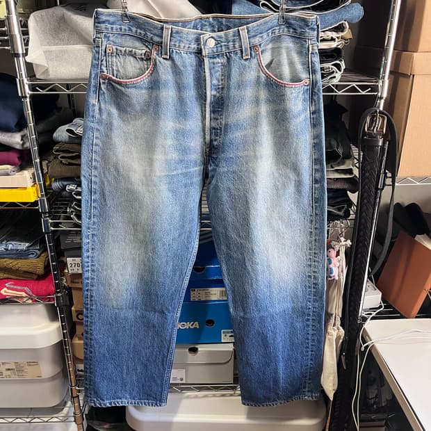 90s usa levis 501(레드 스티치)