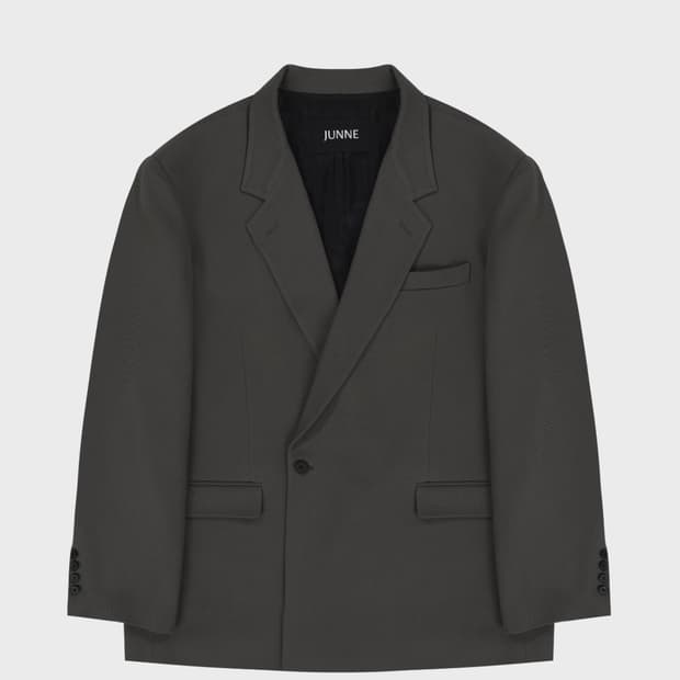 준느 J42 버진 울 그레이 블레이저