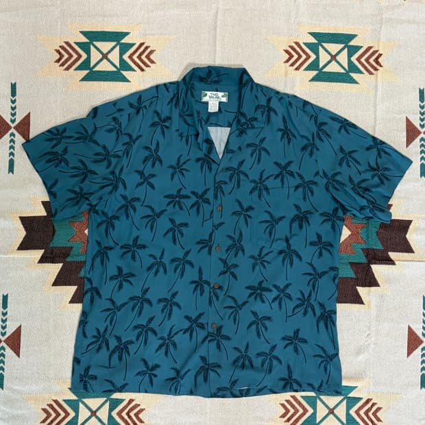 투팜즈 팜트리 알로하 하와이안 셔츠