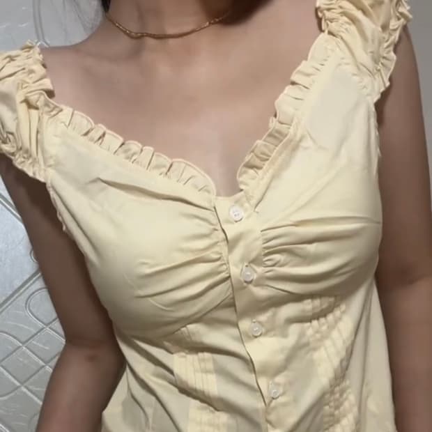 브랜디멜빌 엘레나 옐로우 블라우스 탑