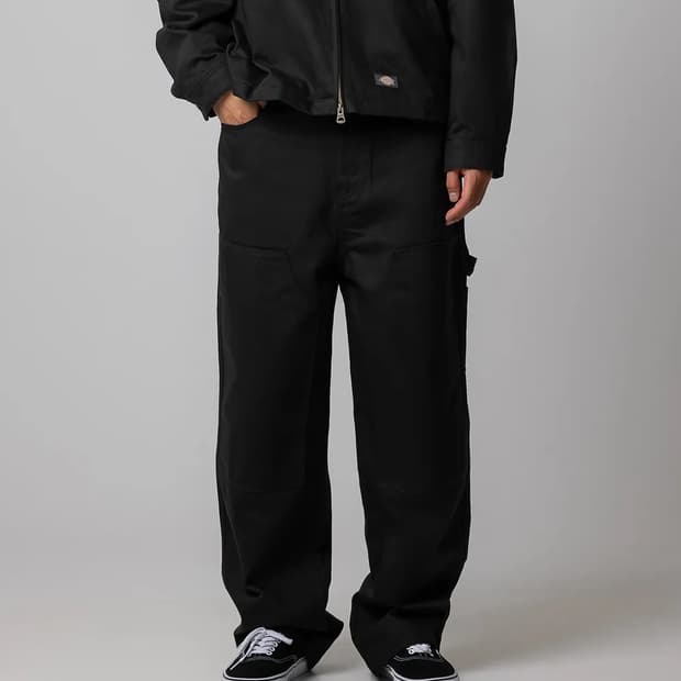 디키즈 더블니 카펜터 트윌 워크팬츠 Black