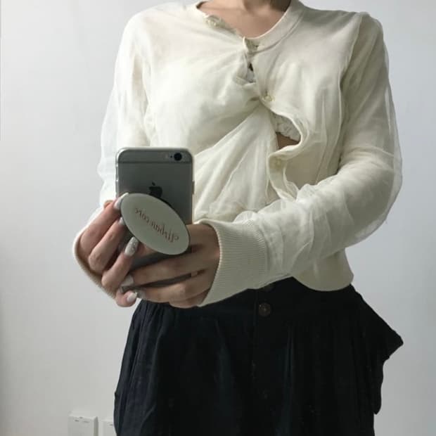 ACNE STUDIOS Chiffon Cardigan 아크네 쉬폰 가디건