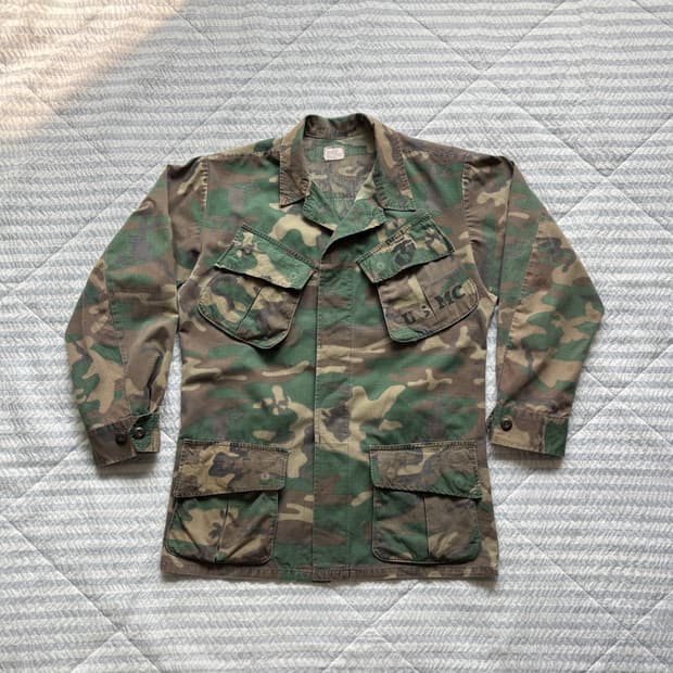 60s 오리지널 ERDL 정글 퍼티그 자켓 S-R