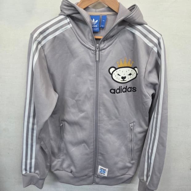 아디다스 니고베어 삼선 기모 후드집업 95