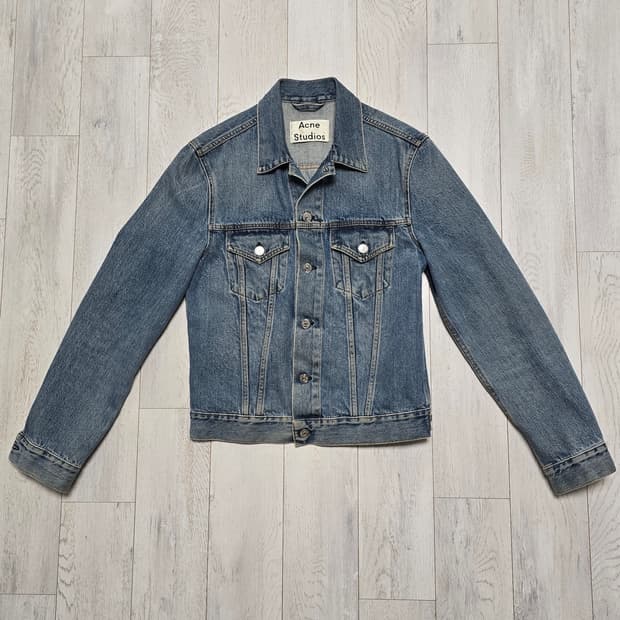 이태리산 워싱 데님 자켓