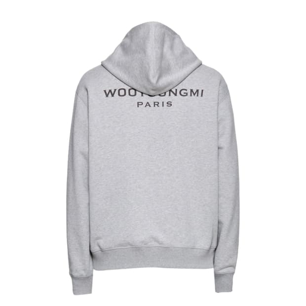 우영미 백로고 후드티 그레이 23FW 50사이즈