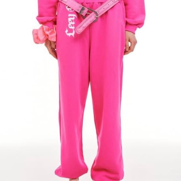 Leey 조거팬츠 핑크