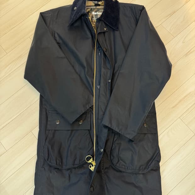 바버 보더 왁스자켓 네이비 36