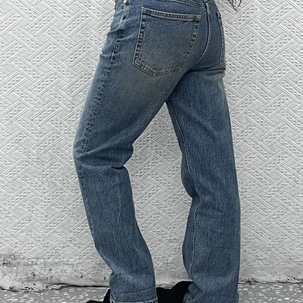 피스워커 빈티지 레트로 캐주얼 워싱 데님 청바지 29인치 C09408