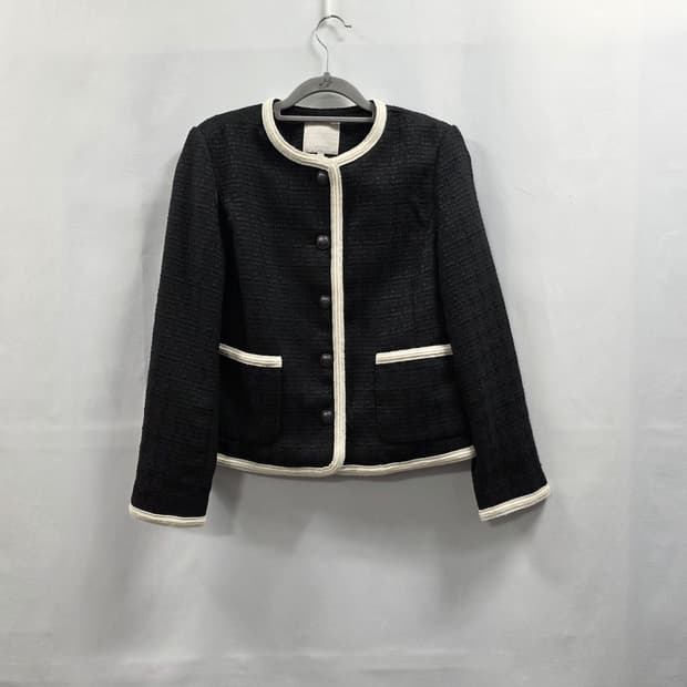 0740 [셀렙샵 에디션] 2024 트위드 배색 라운드 자켓(55) 고급