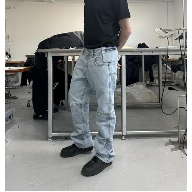 (교환)플라스틱 프로덕트 MPA BAG PANTS(STEEL BLUE)