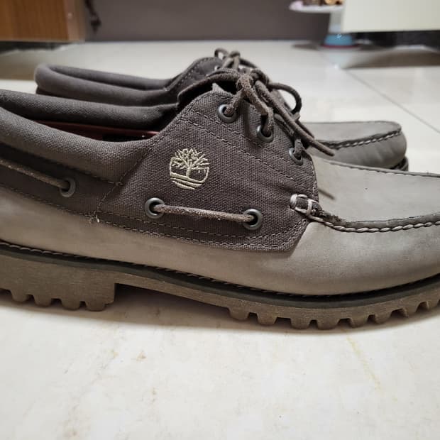 팀버랜드 3아이 로퍼 보트슈즈 올리브 누벅 270