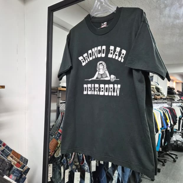 80-90s BRONCO BAR 빈티지 반팔 티셔츠