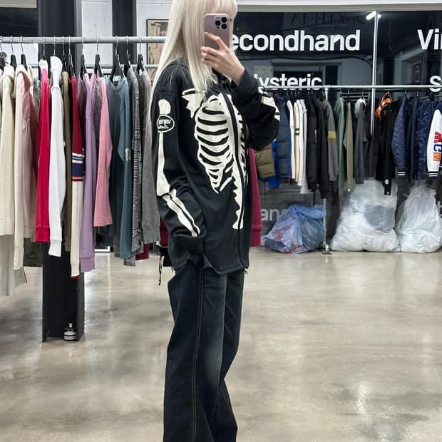 벤슨 레더스 본 스켈레톤 후드 집업