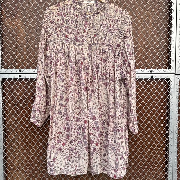 Isabel Marant 이자벨마랑 에스닉 플라워 패턴 미디 원피스 38