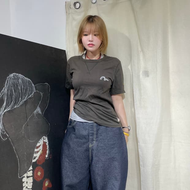 에비수 헤리티지 라인 빅 프린팅 빈팔티